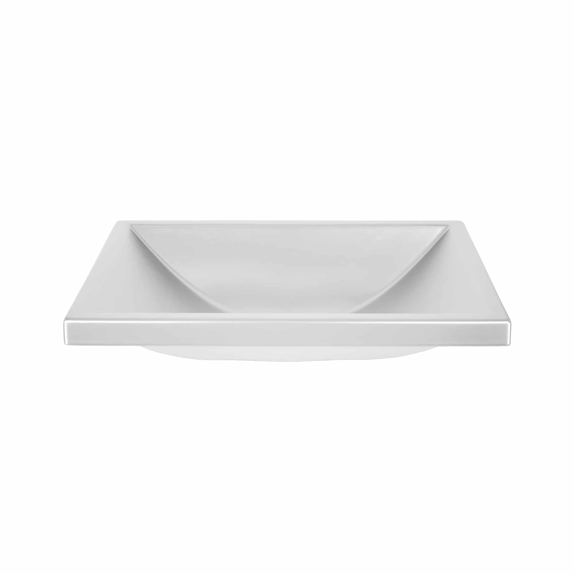 Native Trails Amara 20" x 14" Rectangle Fireclay Bathroom Sink, Silver, PML2014-S