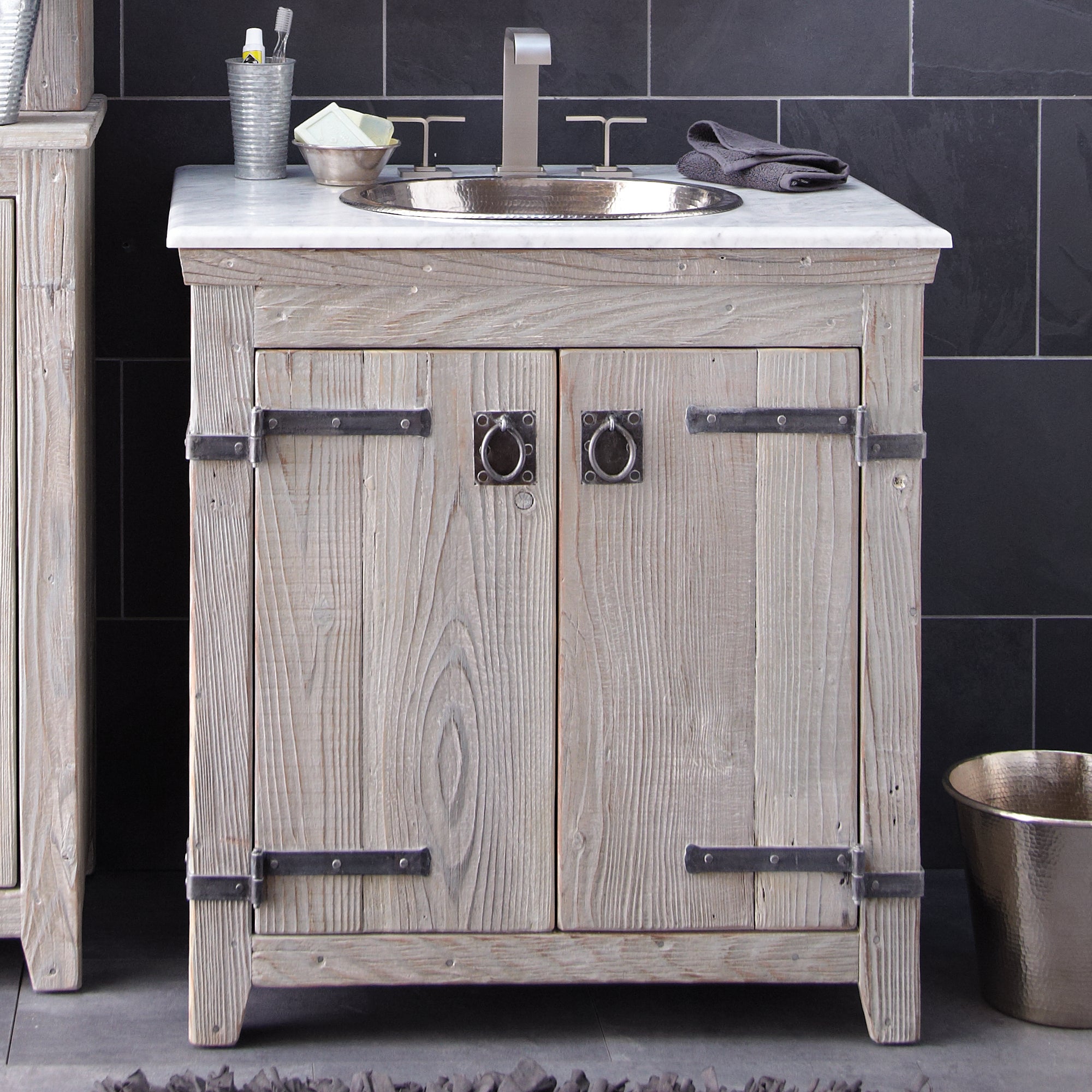 Native Trails 30" Americana Freestanding Vanity Base in Driftwood, VNB309