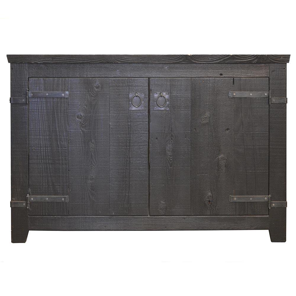 Native Trails 48" Americana Freestanding Rustic Vanity Base in Anvil, Reclaimed Wood, VNB488