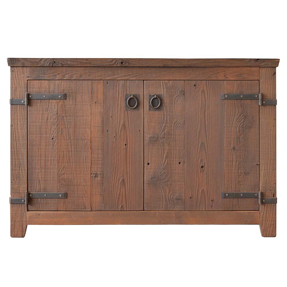 Native Trails 48" Americana Freestanding Rustic Vanity Base in Chestnut, Reclaimed Wood, VNB481