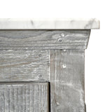 Native Trails 48" Americana Vanity in Driftwood with Carrara Marble Top and Lido in Abyss, No Faucet Hole, BND48-VB-CT-MG-016