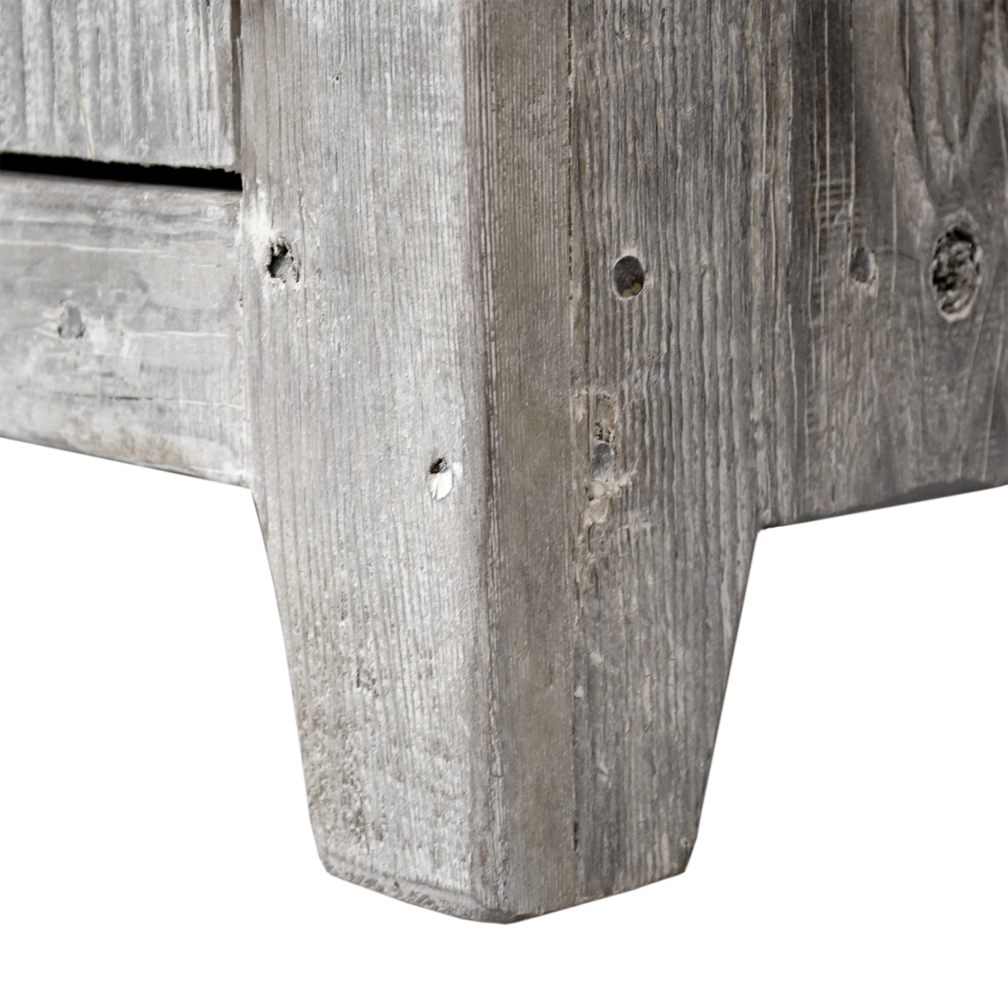 Native Trails 36" Americana Vanity in Driftwood with Carrara Marble Top and Avila in Polished Nickel, Single Faucet Hole, BND36-VB-CT-CP-031