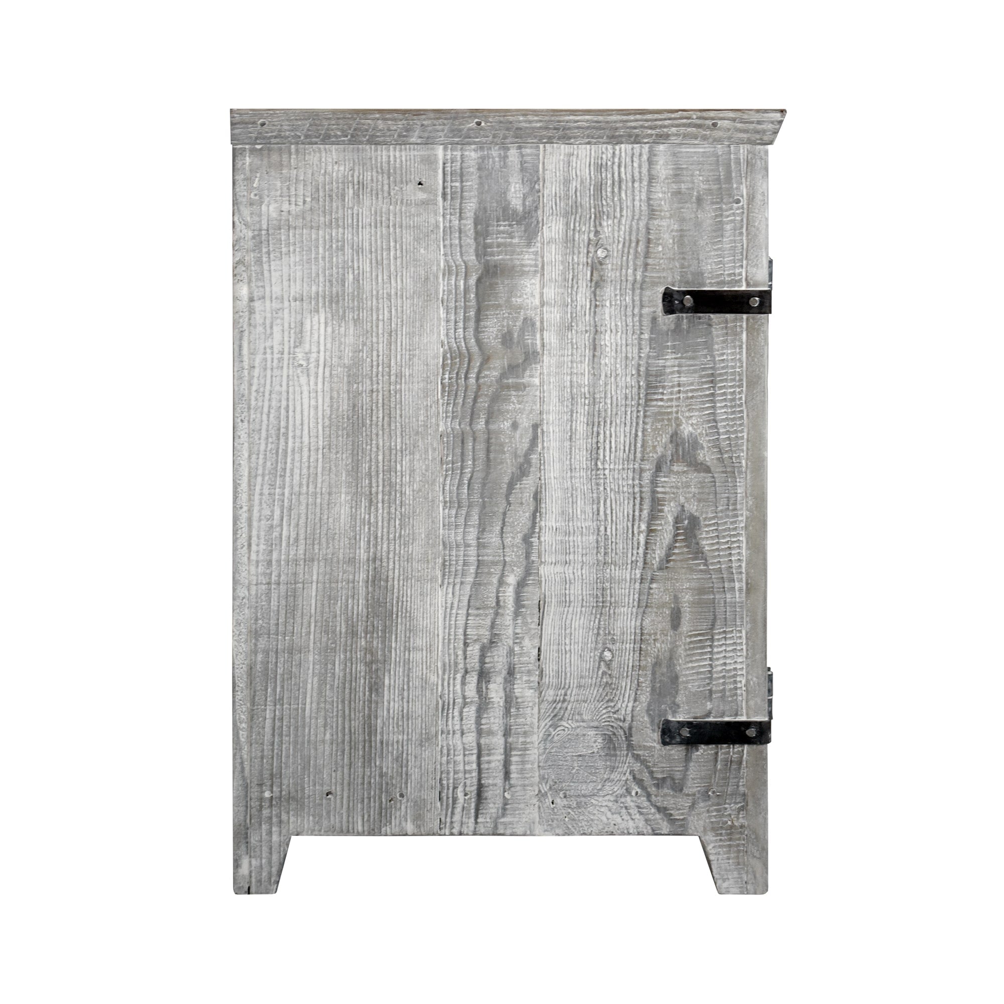 Native Trails 48" Americana Vanity in Driftwood with Carrara Marble Top and Avila in Brushed Nickel, Single Faucet Hole, BND48-VB-CT-CP-023