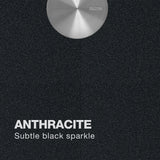 Blanco Performa 33" Undermount Granite Composite Kitchen Sink, Silgranit, 50/50 Double Bowl, Anthracite, 440069