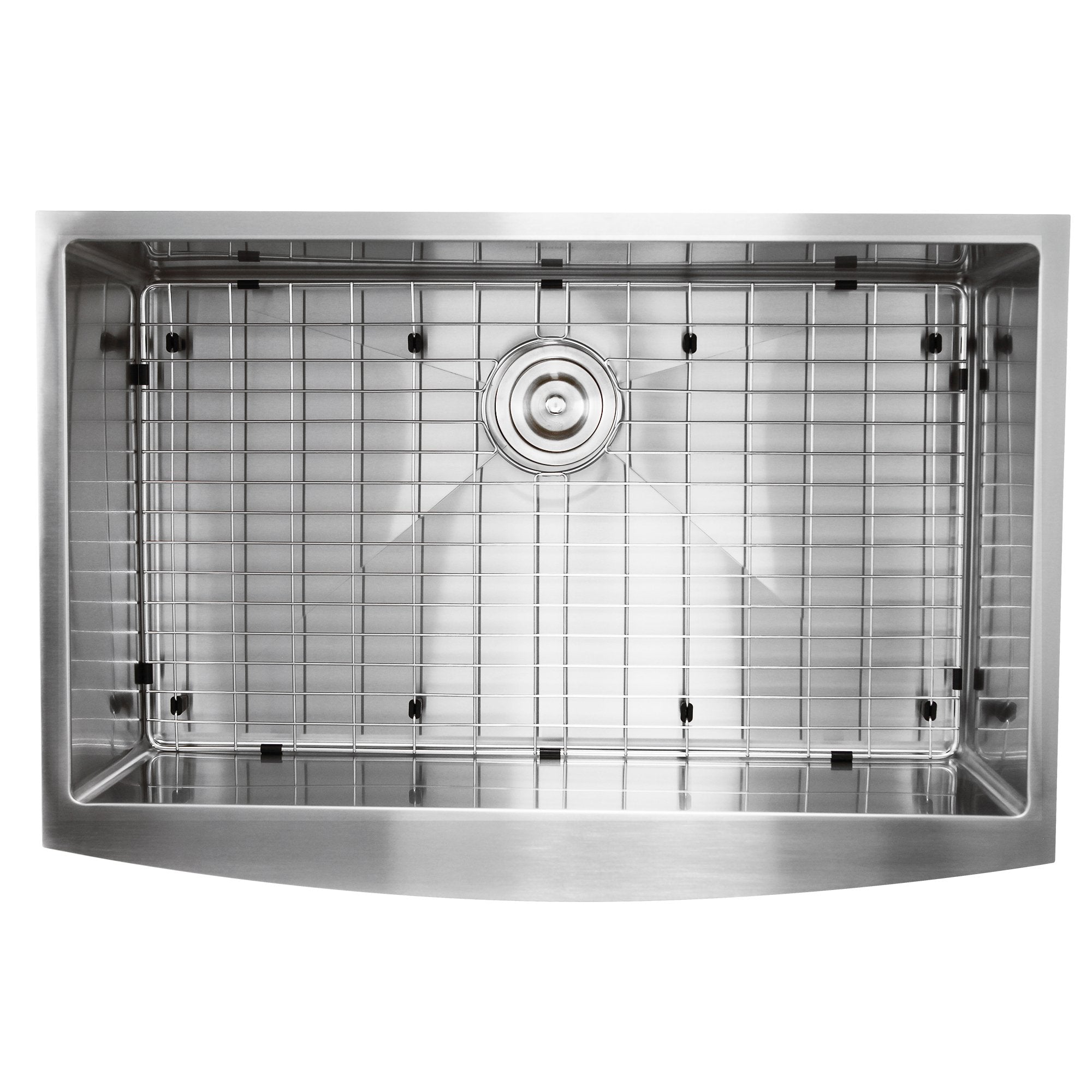 Nantucket Sinks Pro Series 33" Stainless Steel Farmhouse Sink, Apron332210-SR-16 - The Sink Boutique
