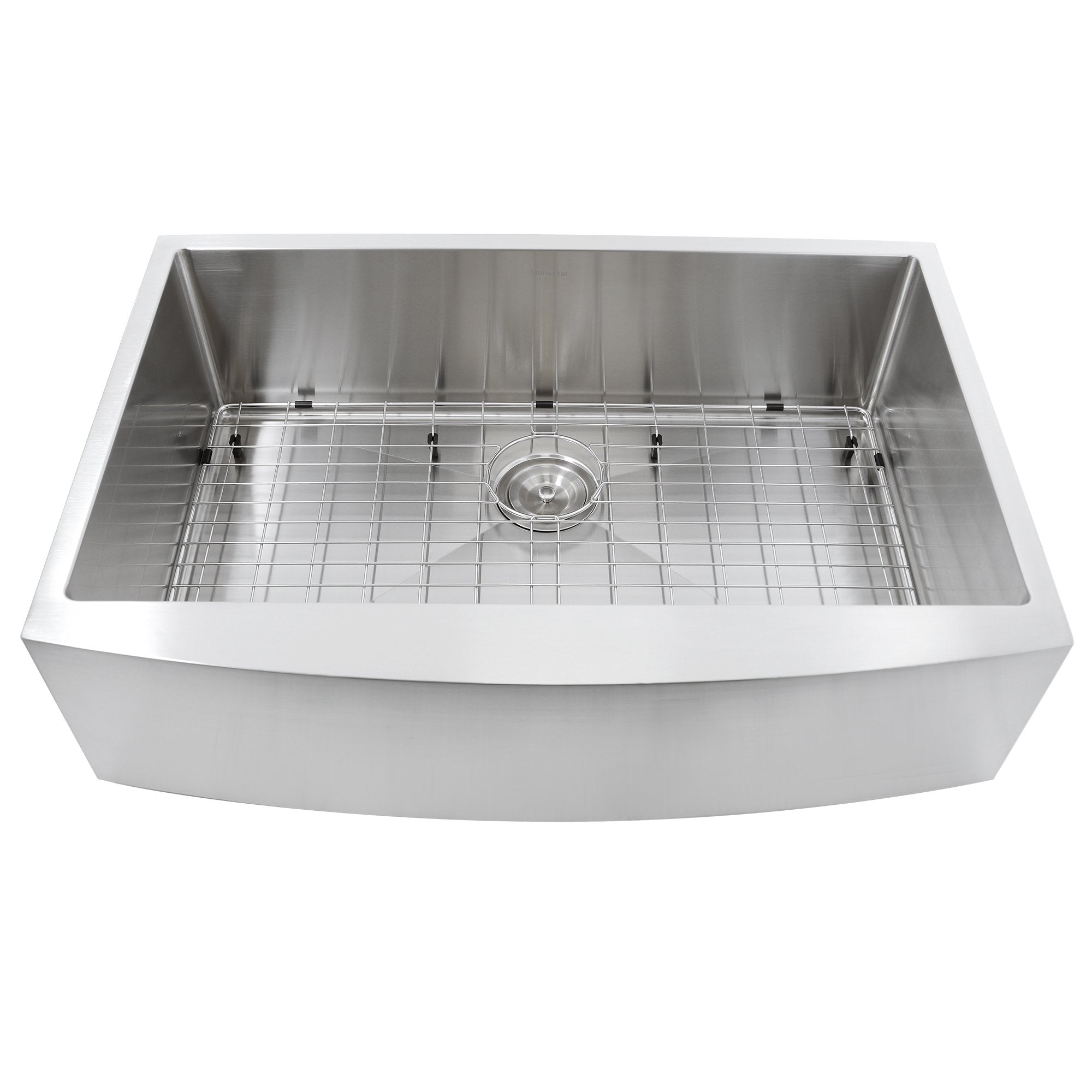 Nantucket Sinks Pro Series 33" Stainless Steel Farmhouse Sink, Apron332210-SR-16 - The Sink Boutique
