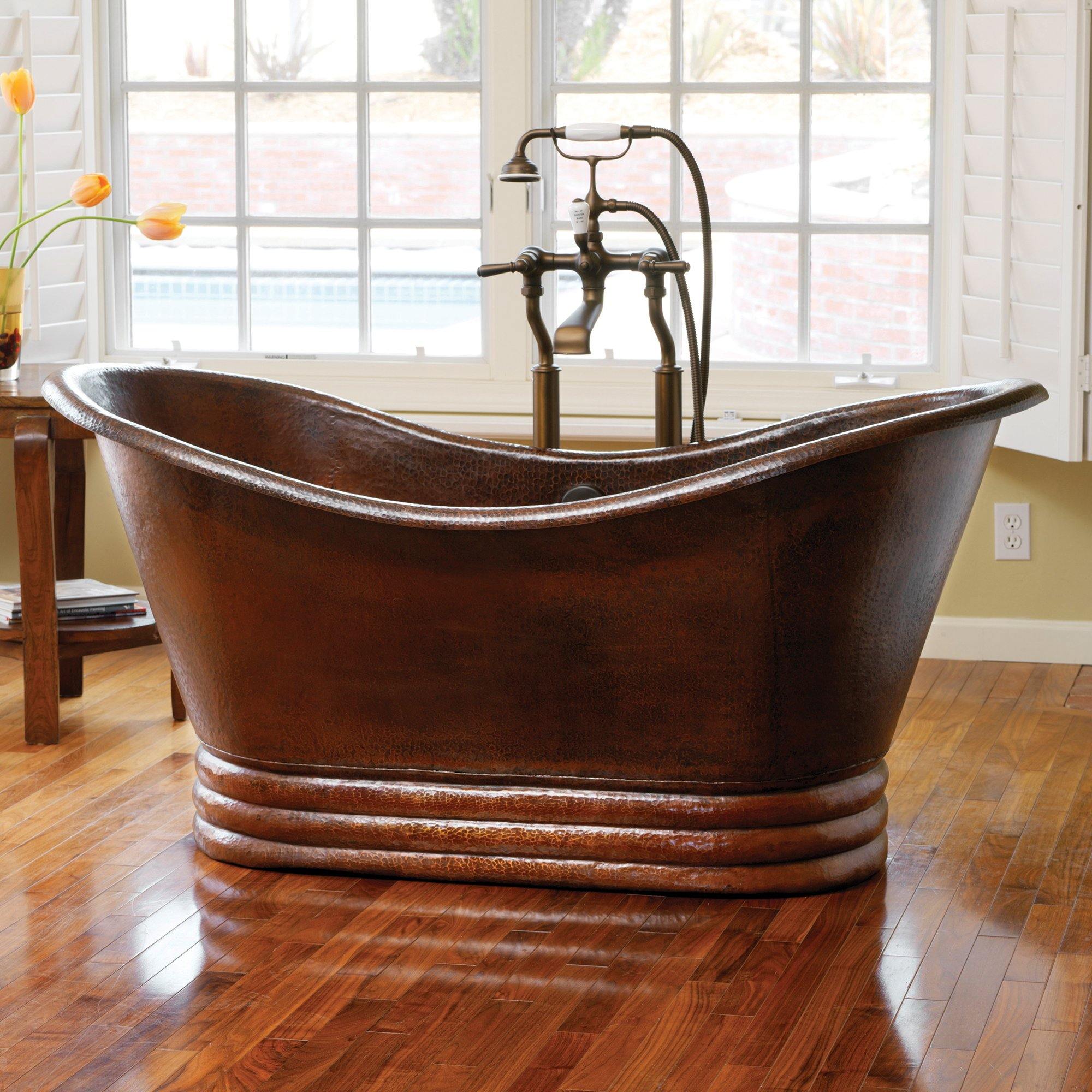 Native Trails 60" Copper 60" Aurora Bathtub, Antique Copper, CPS912