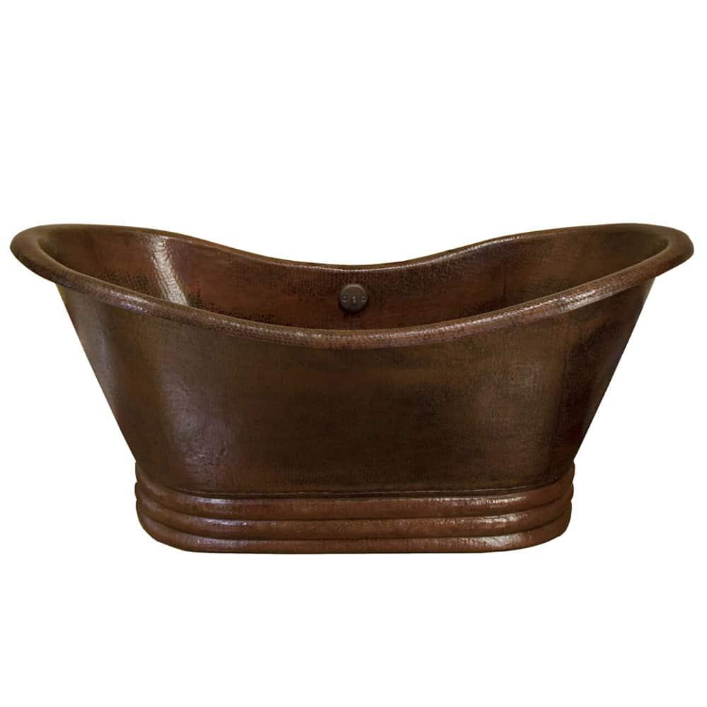 Native Trails 72" Copper 72" Aurora Bathtub, Antique Copper, CPS902