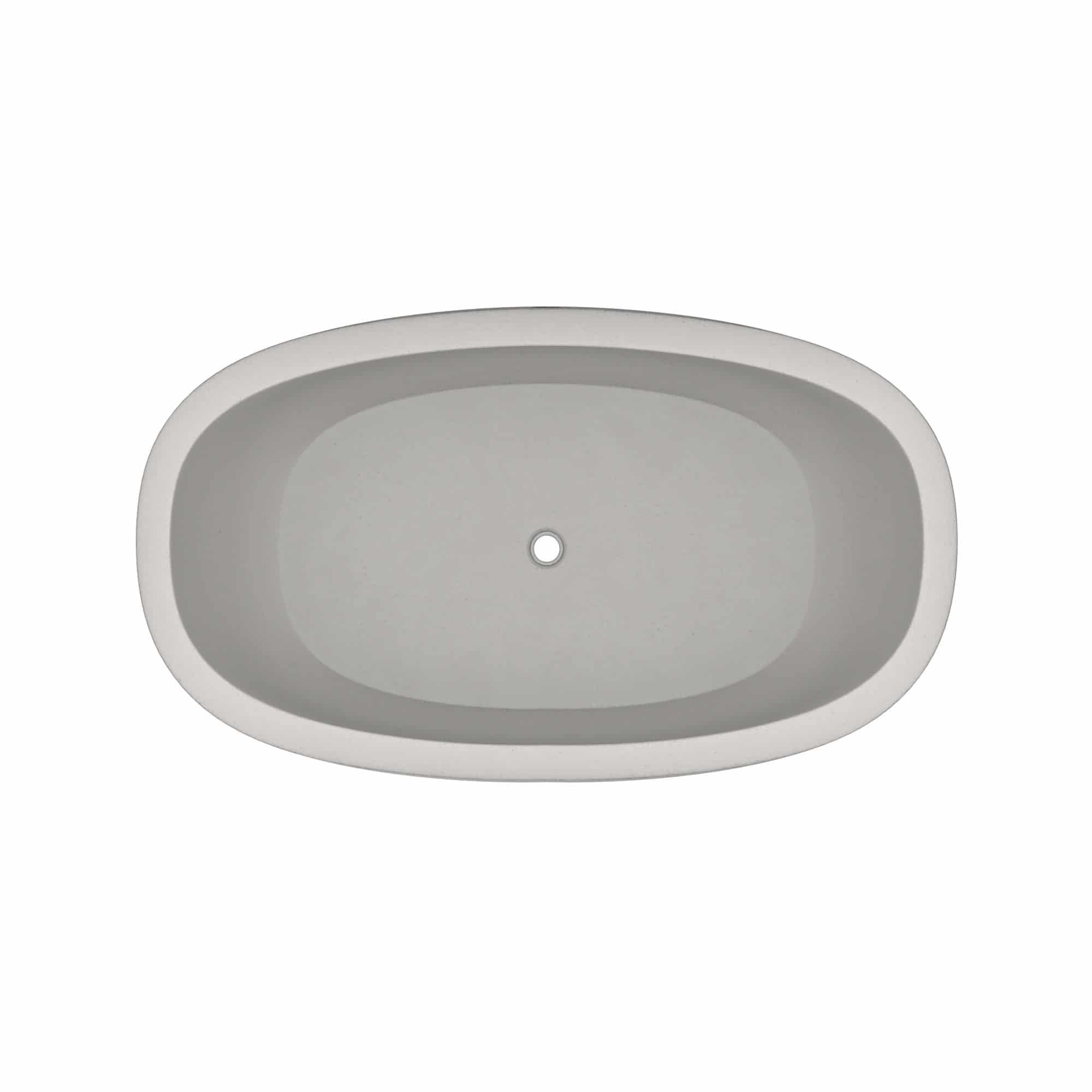 Native Trails 62" NativeStone Concrete Avalon 62" Bathtub, Ash, NST6236-A