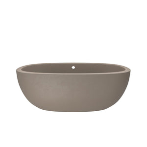 Alternate Image for Native Trails 62" NativeStone Concrete Avalon 62" Bathtub, Earth, NST6236-E