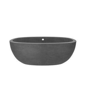 Alternate Image for Native Trails 62" NativeStone Concrete Avalon 62" Bathtub, Slate, NST6236-S