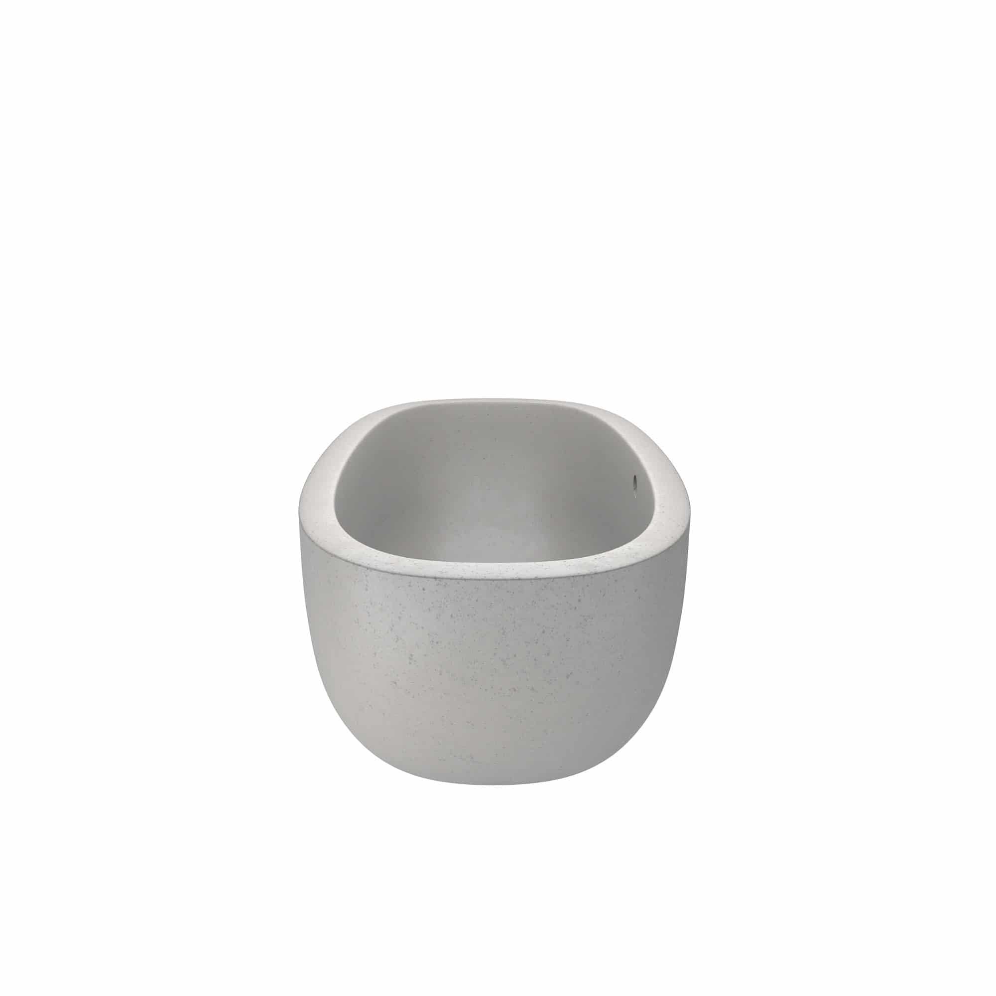 Native Trails 72" NativeStone Concrete Avalon 72" Bathtub, Ash, NST7236-A