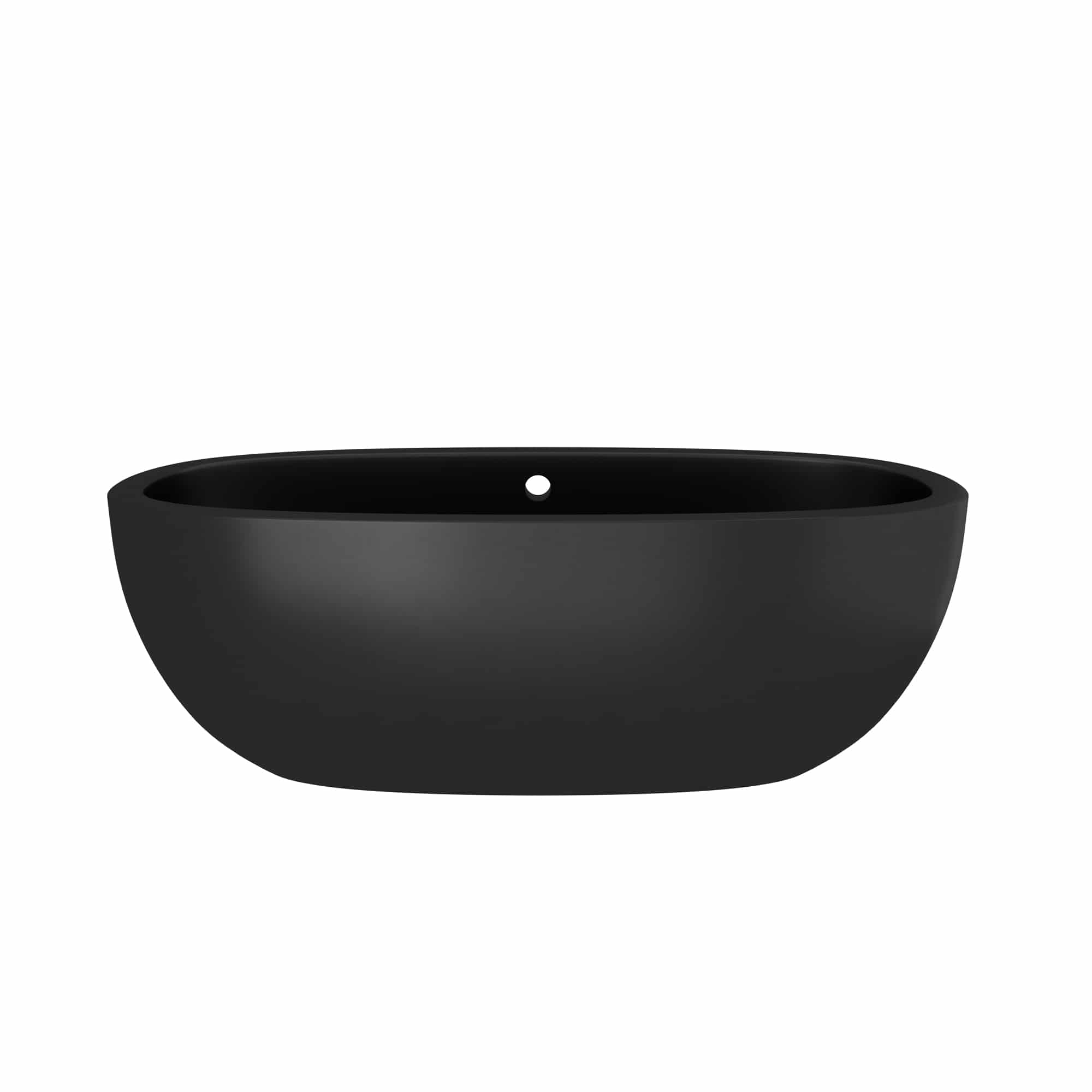 Native Trails 72" NativeStone Concrete Avalon Freestanding Bathtub, Charcoal, NST7236-C