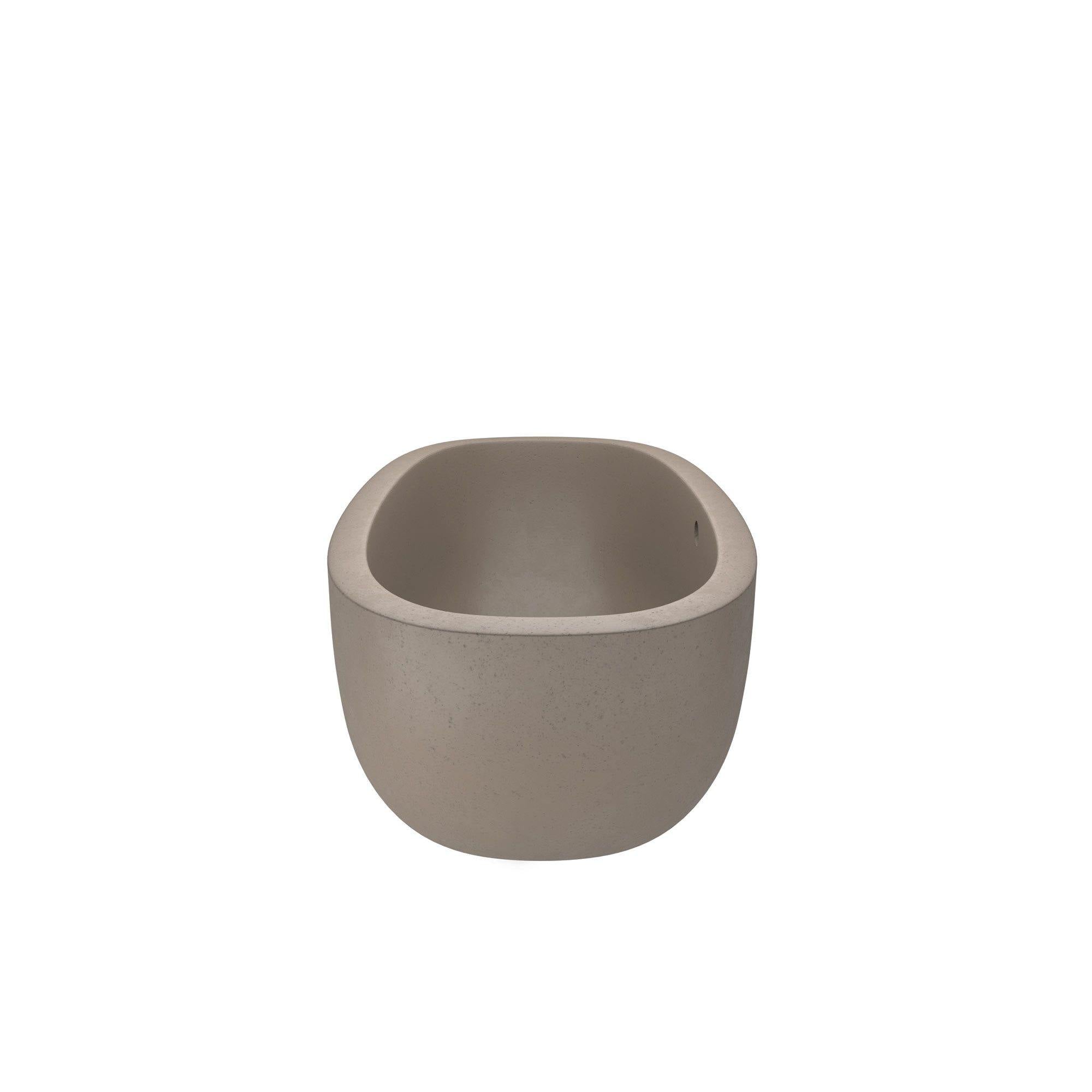 Native Trails 72" NativeStone Concrete Avalon 72" Bathtub, Earth, NST7236-E