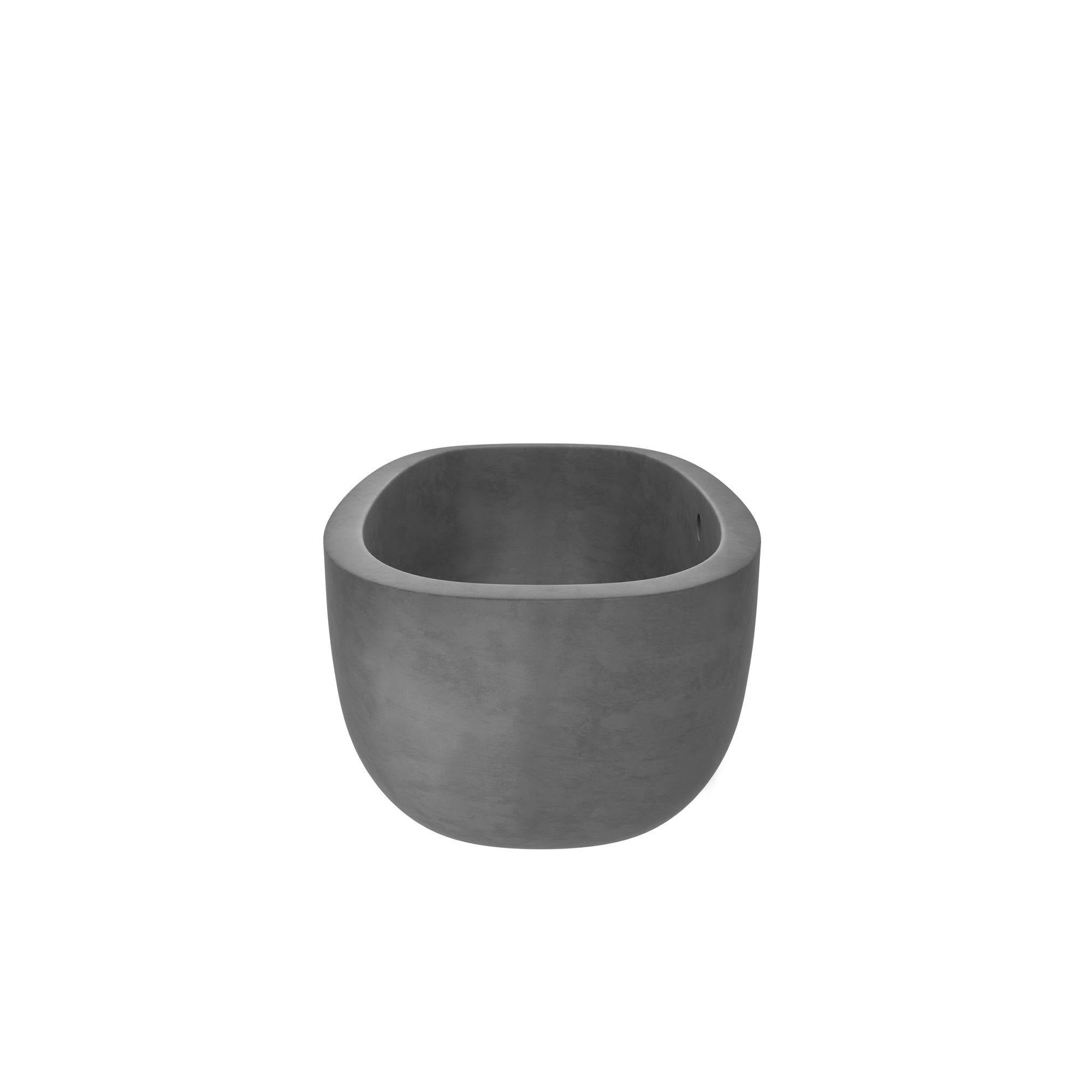 Native Trails 72" NativeStone Concrete Avalon 72" Bathtub, Slate, NST7236-S