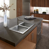Houzer 33" Stainless Steel Topmount Zero Radius Double Bowl Kitchen Sink, BCD-3322 - The Sink Boutique
