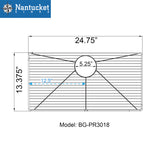 Nantucket Sinks Stainless Steel Bottom Grid BG-PR3018
