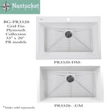 Nantucket Sinks Stainless Steel Bottom Grid BG-PR3320