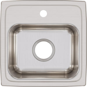 Alternate Image for Elkay Lustertone 15" Stainless Steel Bar Sink, Lustrous Satin, 1 Faucet Hole, BLR15161