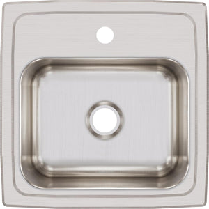 Alternate Image for Elkay Lustertone 15" Stainless Steel Bar Sink, Lustrous Satin, 1 Faucet Hole, BLR151