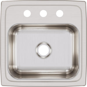 Alternate Image for Elkay Lustertone 15" Stainless Steel Bar Sink, Lustrous Satin, 3 Faucet Holes, BLR15603