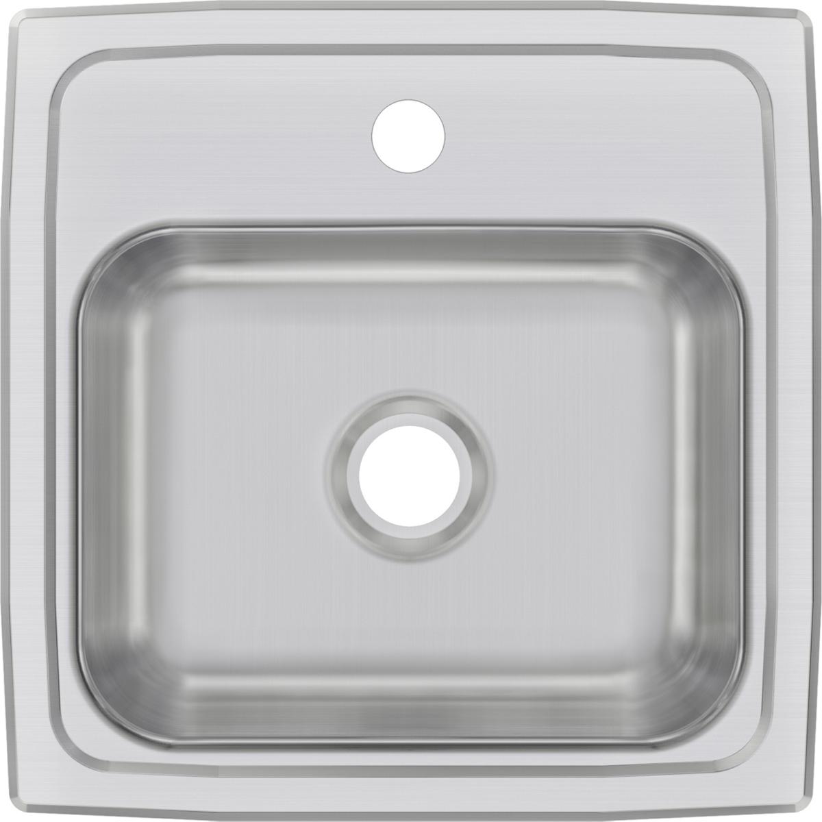 Elkay Celebrity 15" Stainless Steel Bar Sink, Brushed Satin, BPSR151