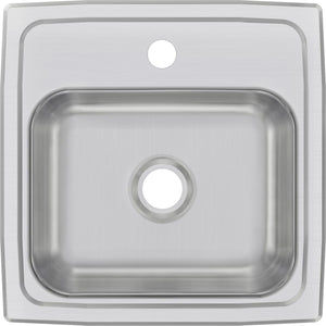 Alternate Image for Elkay Celebrity 15" Stainless Steel Bar Sink, Brushed Satin, 1 Faucet Hole, BPSR151