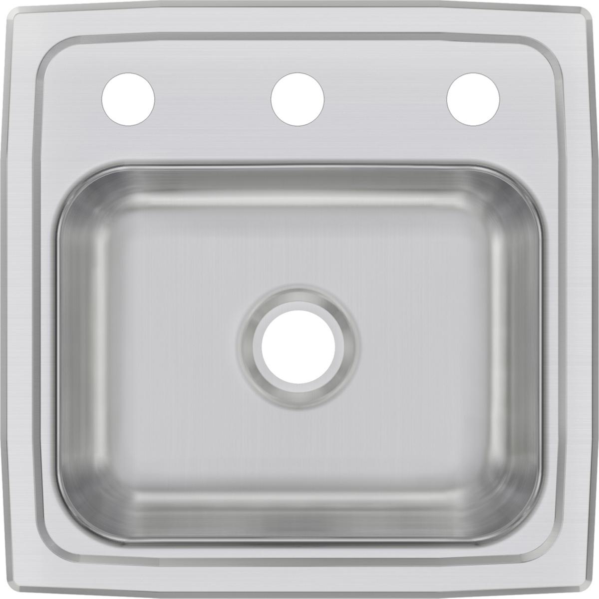 Elkay Celebrity 15" Stainless Steel Bar Sink, Brushed Satin, BPSR153