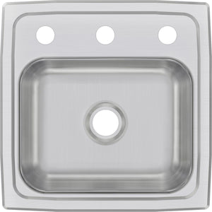 Alternate Image for Elkay Celebrity 15" Stainless Steel Bar Sink, Brushed Satin, 3 Faucet Holes, BPSR153