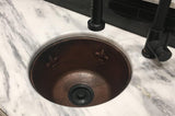 Premier Copper Products 16" Copper Bar/Prep Sink, Oil Rubbed Bronze, BR16FDB3 - The Sink Boutique