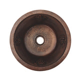 Premier Copper Products 16" Copper Bar/Prep Sink, Oil Rubbed Bronze, BR16GDB2 - The Sink Boutique