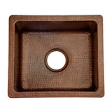 Premier Copper Products 16" Copper Bar/Prep Sink, Oil Rubbed Bronze, BREC16DB - The Sink Boutique