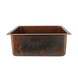 Premier Copper Products 20" Copper Bar/Prep Sink, Oil Rubbed Bronze, BREC20DB - The Sink Boutique