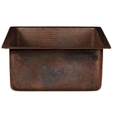 Premier Copper Products 16" Copper Bar/Prep Sink, Oil Rubbed Bronze, BS16DB3 - The Sink Boutique