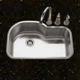 Houzer Belleo 21" Drop In/Topmount Stainless Steel Kitchen Sink, 18 Gauge, BSH-3200