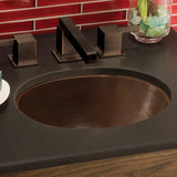 Native Trails Baby Classic 16" Oval Copper Bathroom Sink, Antique Copper, CPS238