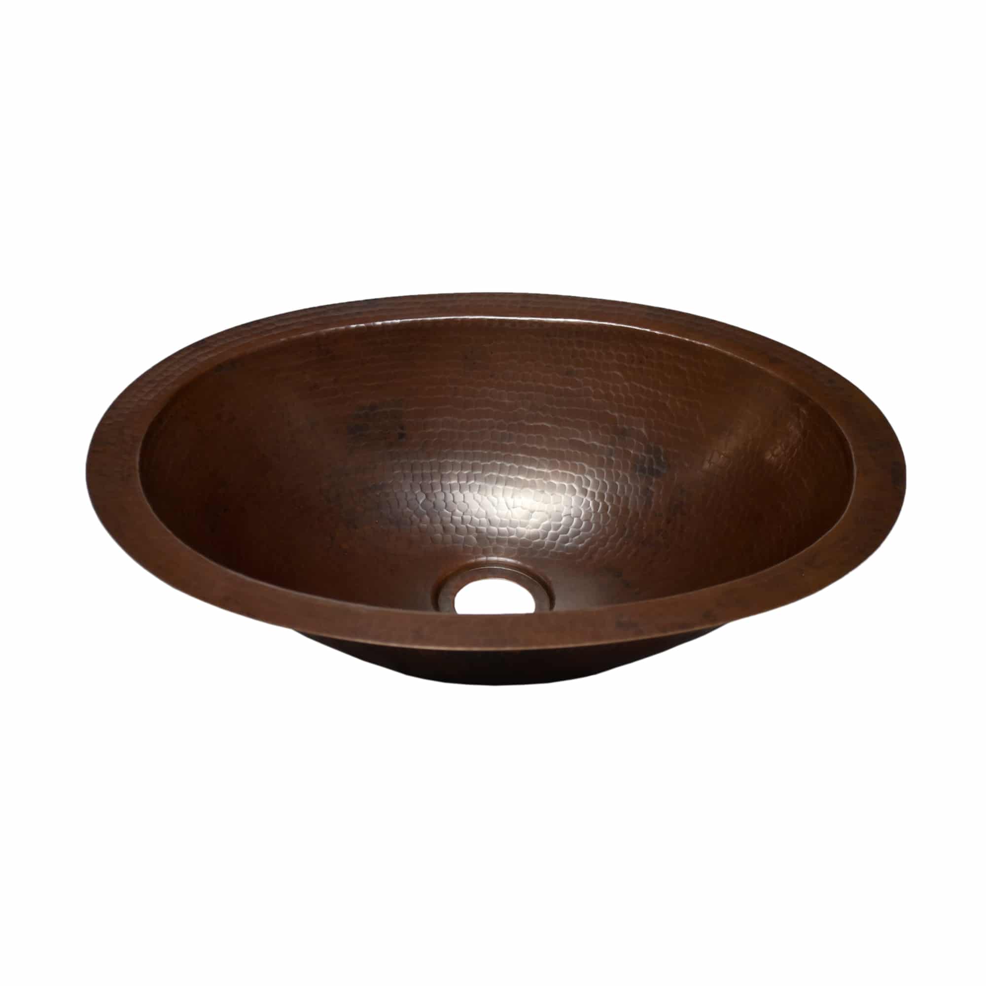 Native Trails Baby Classic 16" Oval Copper Bathroom Sink, Antique Copper, CPS238