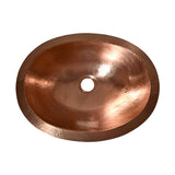 Native Trails Baby Classic 16" Oval Copper Bathroom Sink, Polished Copper, CPS438