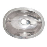 Native Trails Baby Classic 16" Oval Nickel Bathroom Sink, Polished Nickel, CPS838