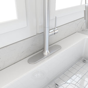 Alternate Image for BOCCHI Modern Kitchen Faucet Deck Plate Stainless Steel, 2180 0003 SS