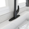 BOCCHI Traditional Kitchen Faucet Deck Plate Oval Matte Black, 2180 0004 MB
