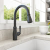 BOCCHI Belsena 1.75 GPM Brass Kitchen Faucet, Traditional, Matte Black, 2023 0001 MB