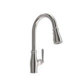 BOCCHI Belsena 1.75 GPM Brass Kitchen Faucet, Traditional, Stainless Steel, 2023 0001 SS