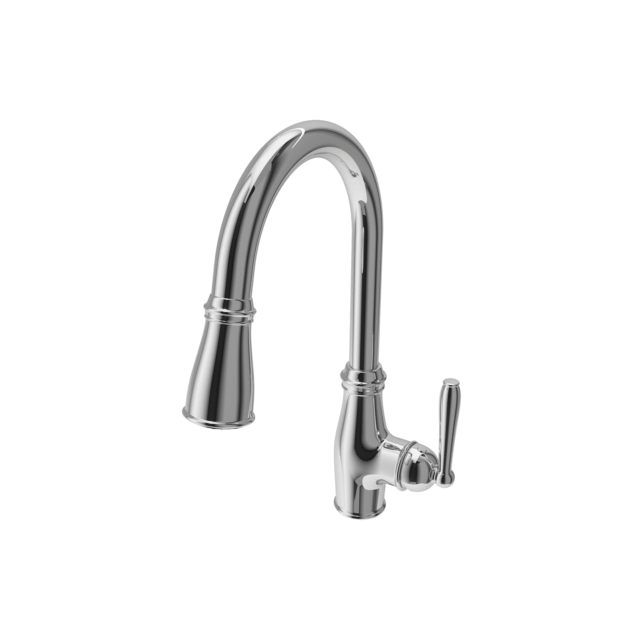 BOCCHI Belsena 1.75 GPM Brass Kitchen Faucet, Traditional, Chrome, 2023 0001 CH
