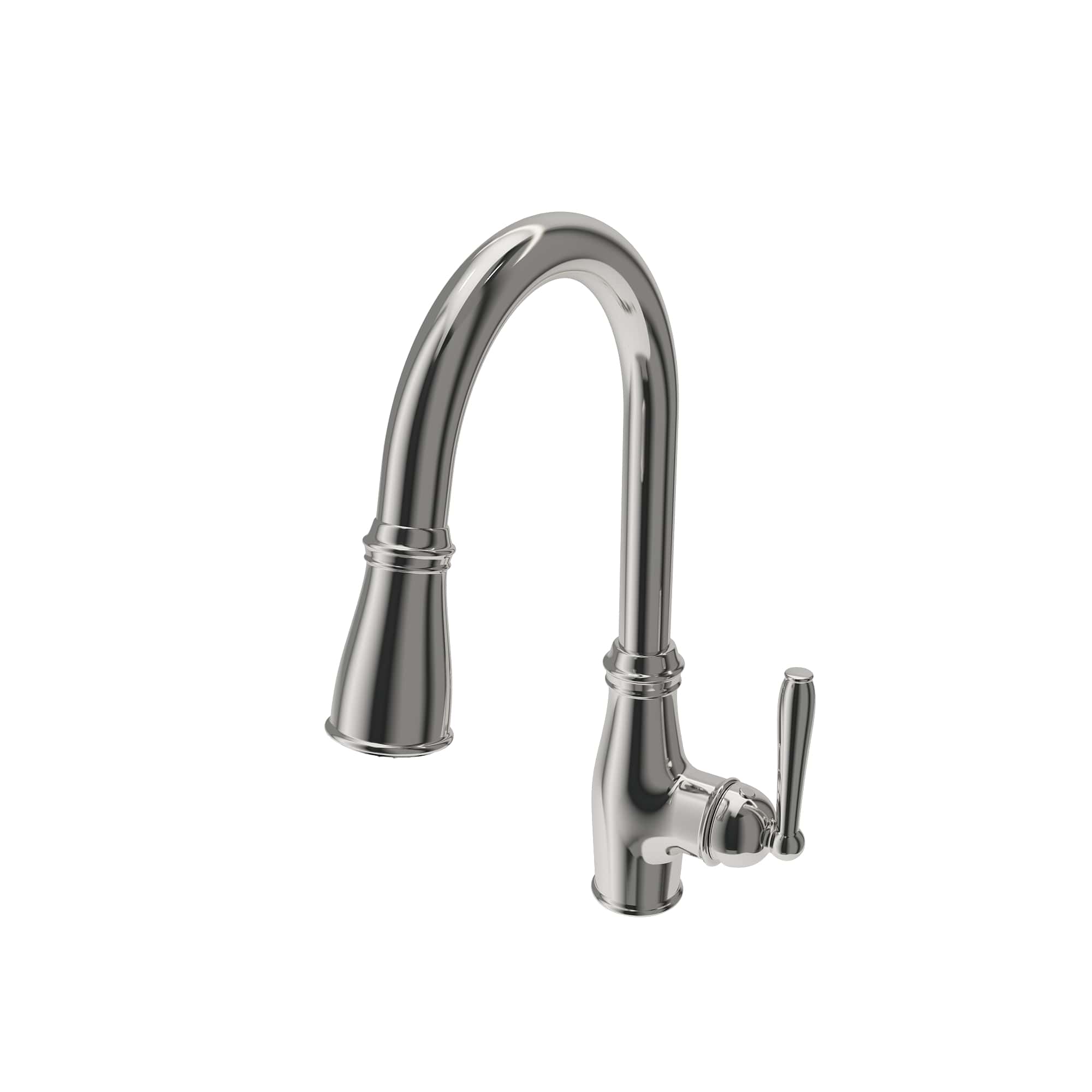 BOCCHI Belsena 1.75 GPM Brass Kitchen Faucet, Traditional, Stainless Steel, 2023 0001 SS