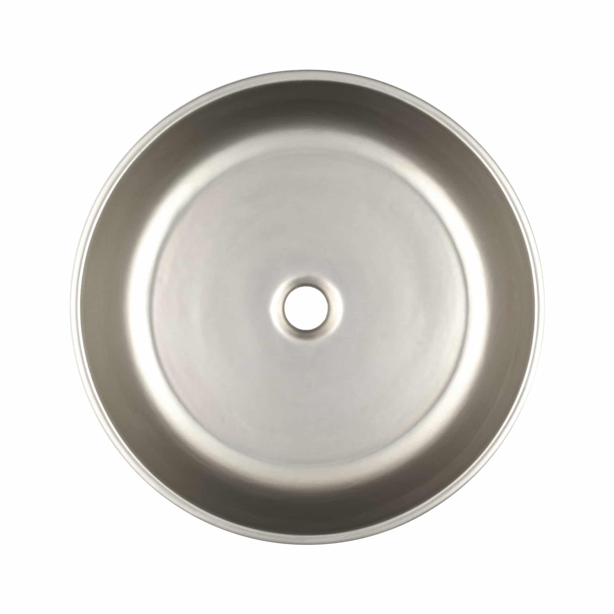 Native Trails Bliss 16" x 16" Round Vessel Fireclay Bathroom Sink, Platinum, PML1616-P