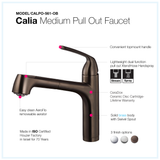 Houzer Calia Pull Out Kitchen Faucet Oil Rubbed Bronze, CALPO-561-OB