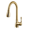 Houzer Camden Pull Down Kitchen Faucet Brushed Brass, CAMPD-368-BB