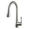 Houzer Camden Pull Down Kitchen Faucet Brushed Nickel, CAMPD-368-BN
