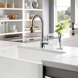 Houzer Camden Pull Down Kitchen Faucet with CeraDox Technology Polished Chrome, CAMPD-368-PC - The Sink Boutique